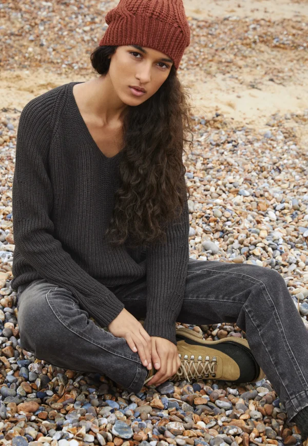 Women Wrap London Knitwear*Rib-Stitch Sweater