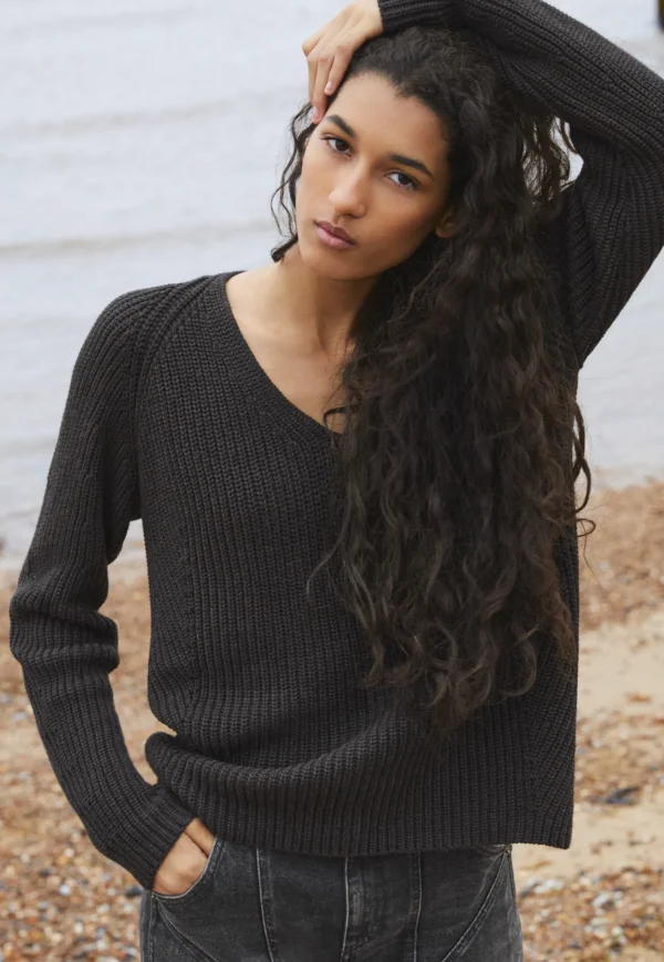 Women Wrap London Knitwear*Rib-Stitch Sweater