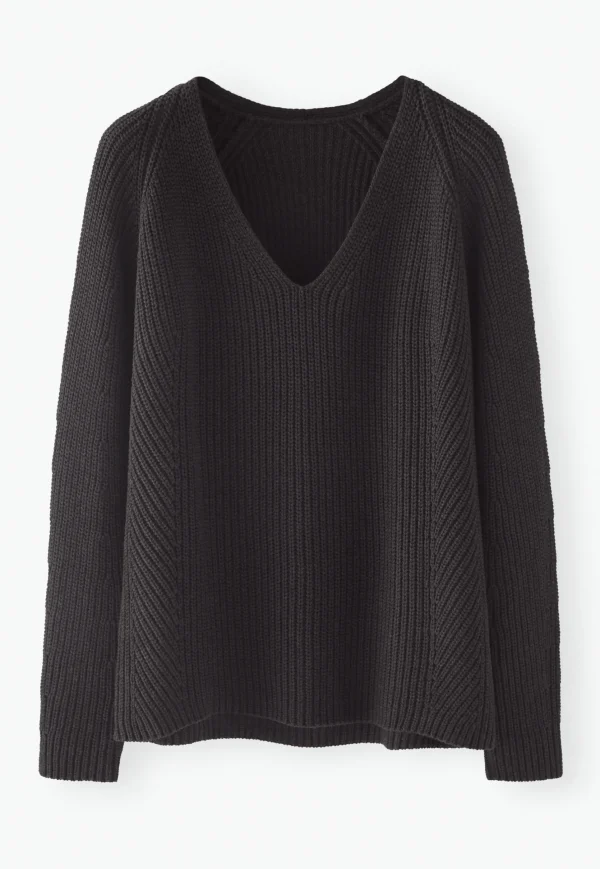 Women Wrap London Knitwear*Rib-Stitch Sweater