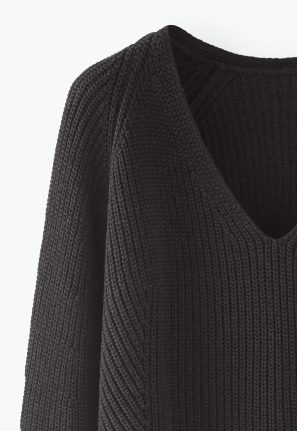 Women Wrap London Knitwear*Rib-Stitch Sweater
