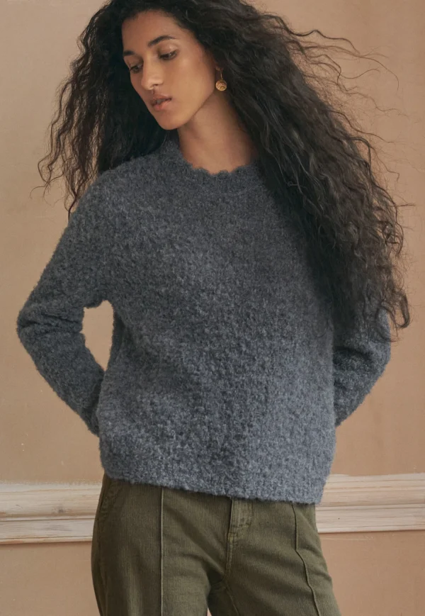 Women Wrap London Knitwear*Round-Neck Sweater