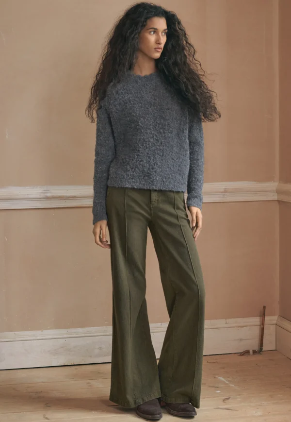 Women Wrap London Knitwear*Round-Neck Sweater