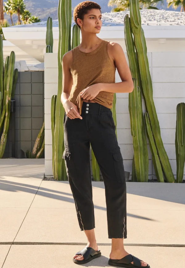 Women Wrap London Jersey Tops*Scallop-Edge Vest