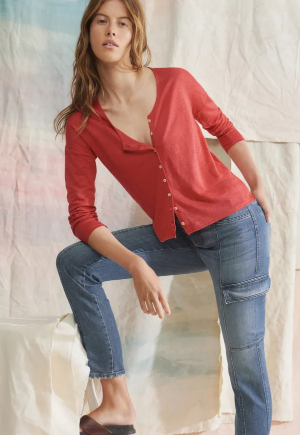 Women Wrap London Jersey Tops*Scoop-Neck Top