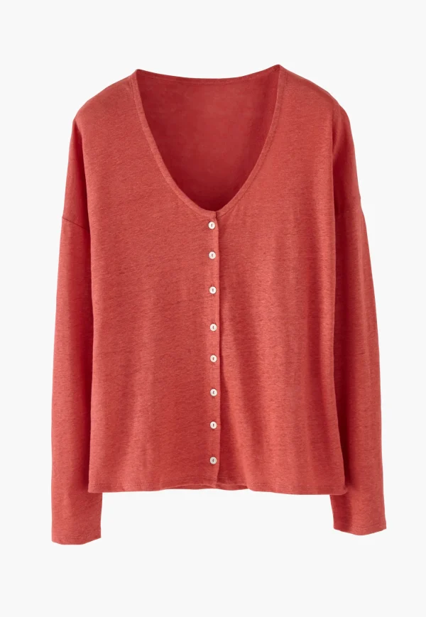 Women Wrap London Jersey Tops*Scoop-Neck Top