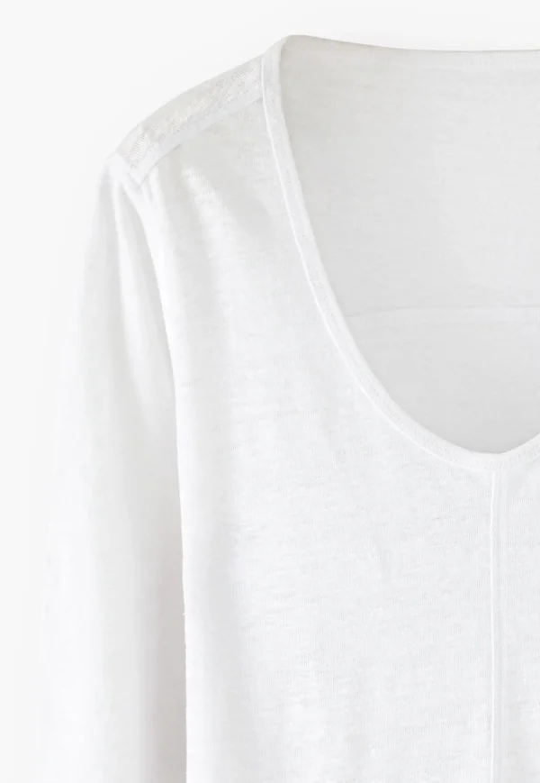 Women Wrap London Jersey Tops*Scoop-Neck Top
