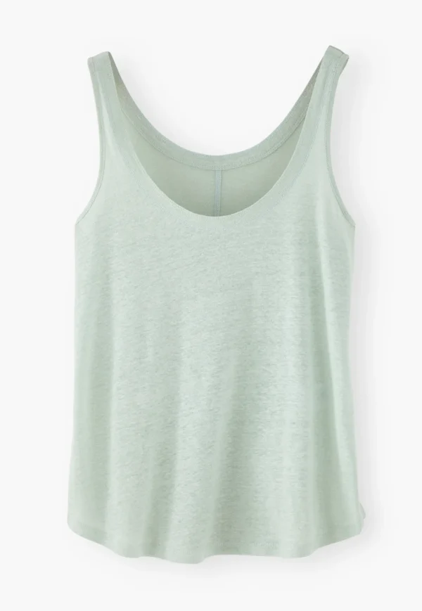 Women Wrap London Jersey Tops*Scoop-Neck Vest