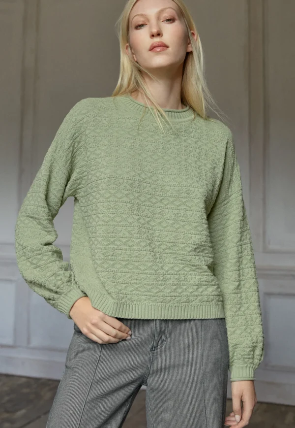 Women Wrap London Knitwear*Stitch-Detail Sweater