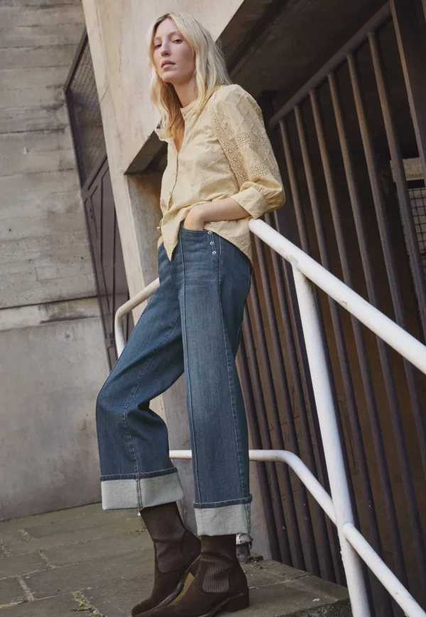 Women Wrap London Jeans & Trousers*Straight Turned-Up-Hem Jeans
