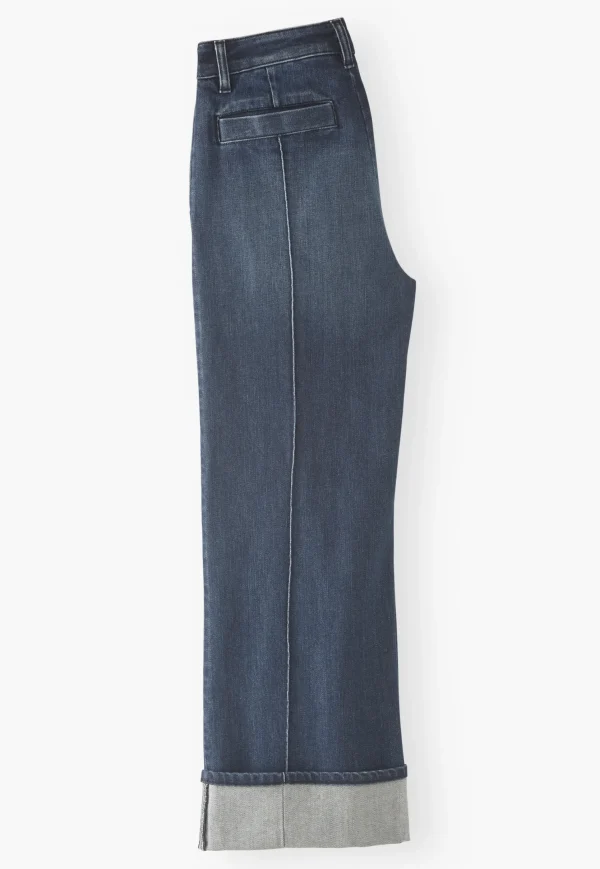 Women Wrap London Jeans & Trousers*Straight Turned-Up-Hem Jeans