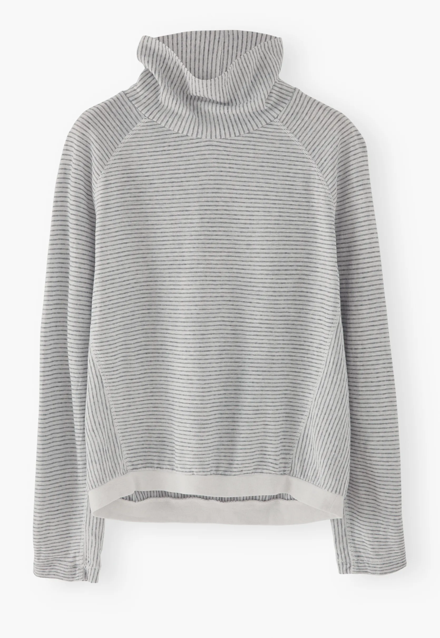 striped_funnelneck_top_4-1.webp Women Wrap London Jersey Tops*Striped Funnel-Neck Top