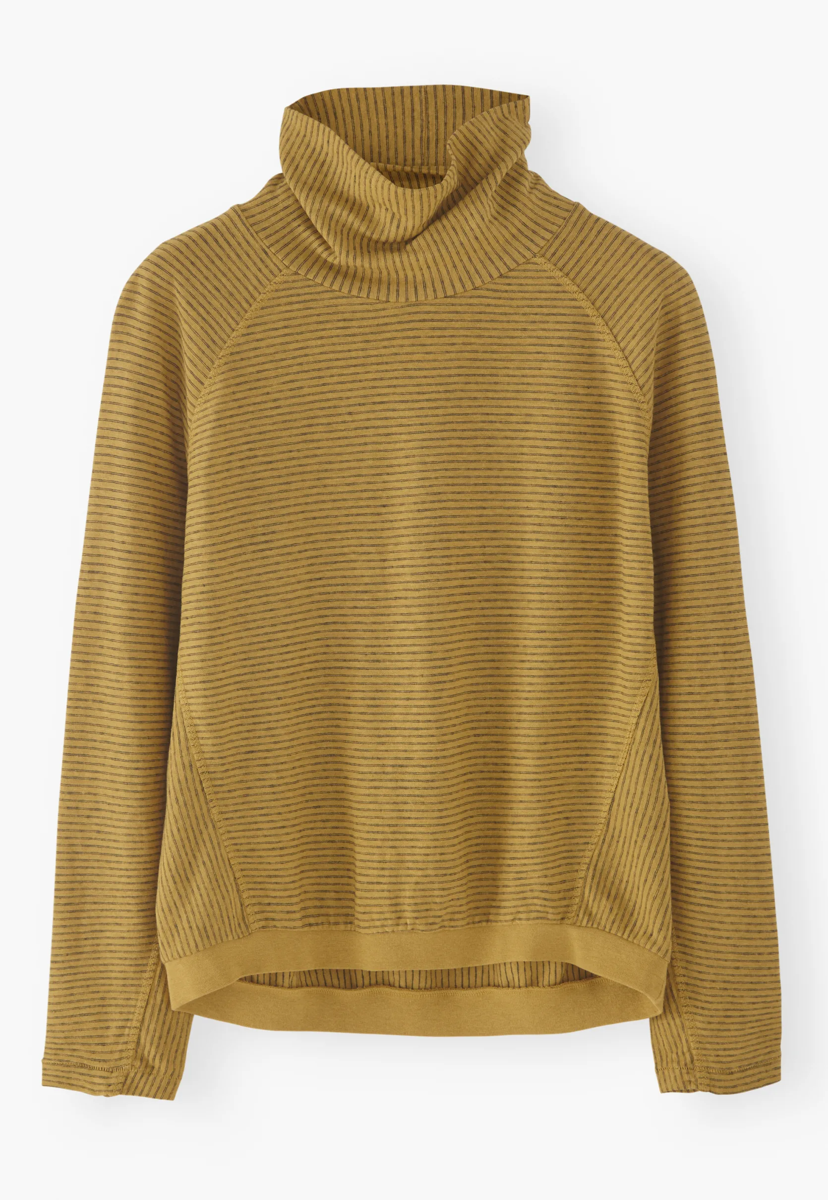 striped_funnelneck_top_4.webp Women Wrap London Jersey Tops*Striped Funnel-Neck Top