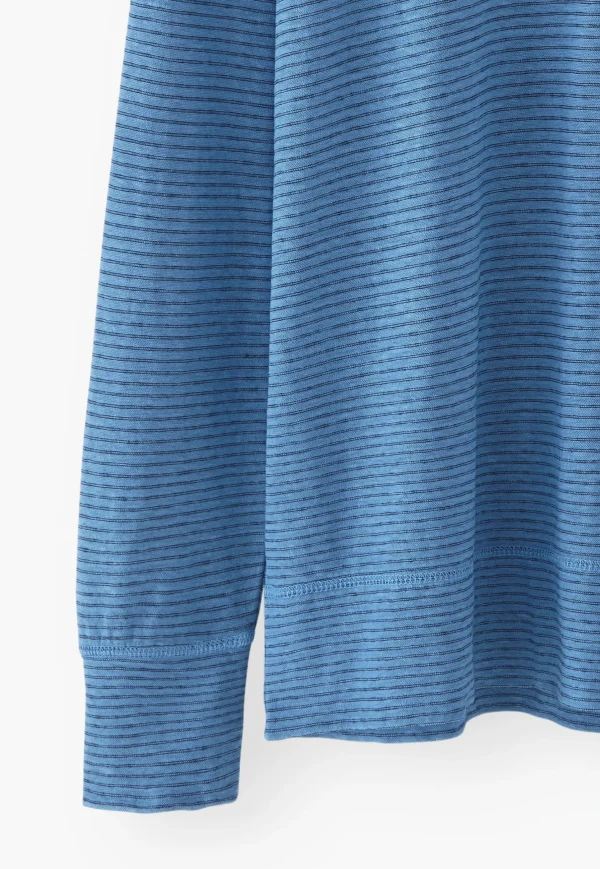 Women Wrap London Jersey Tops*Striped Top