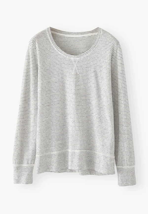 Women Wrap London Jersey Tops*Striped Top