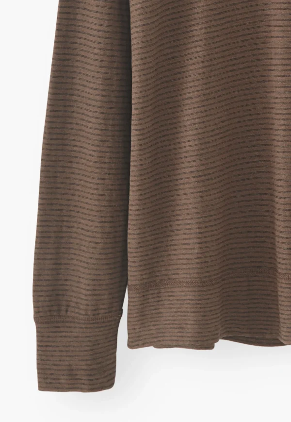 Women Wrap London Jersey Tops*Striped Top