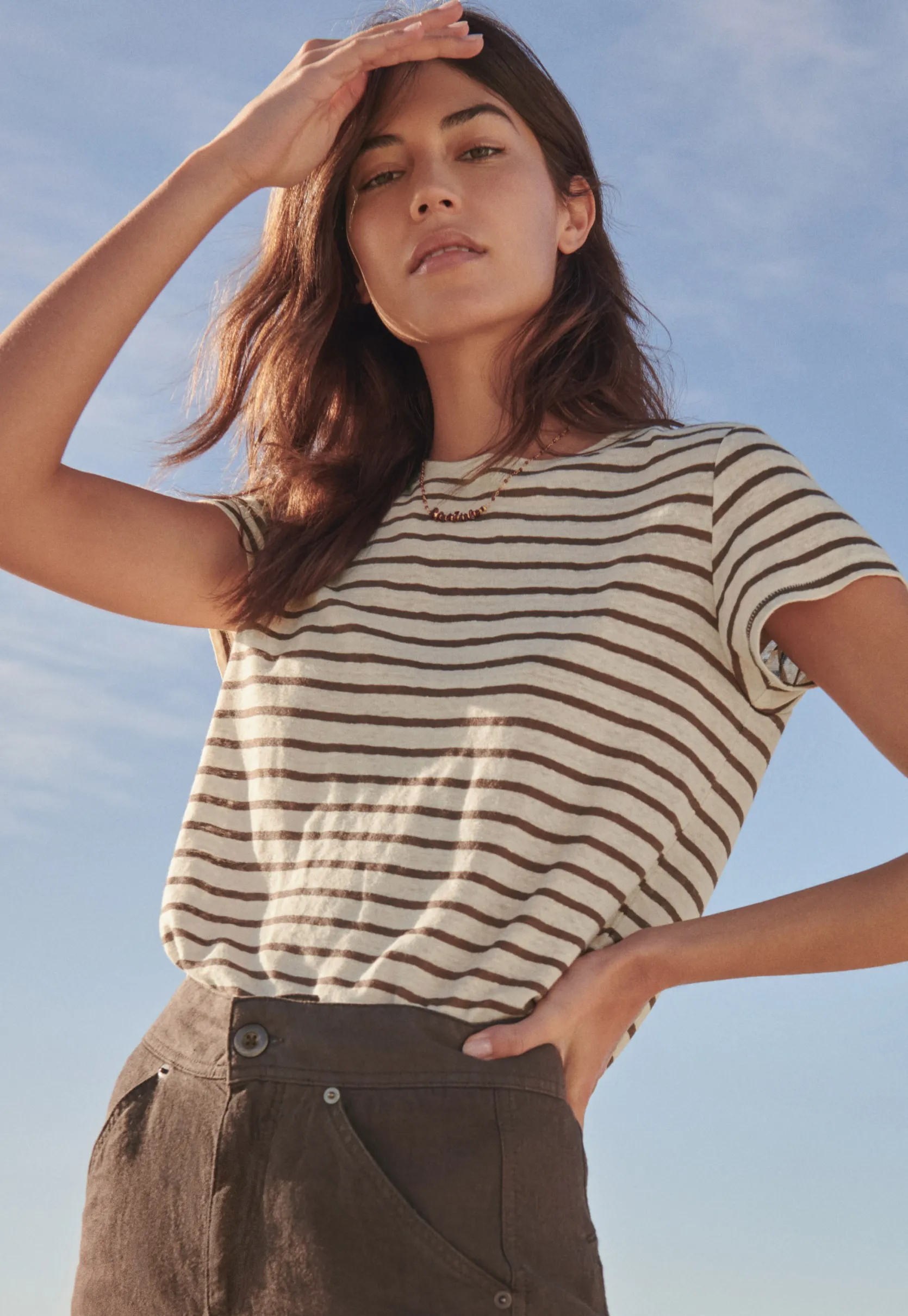 striped_tshirt_0-1.webp Women Wrap London Jersey Tops*Striped T-Shirt