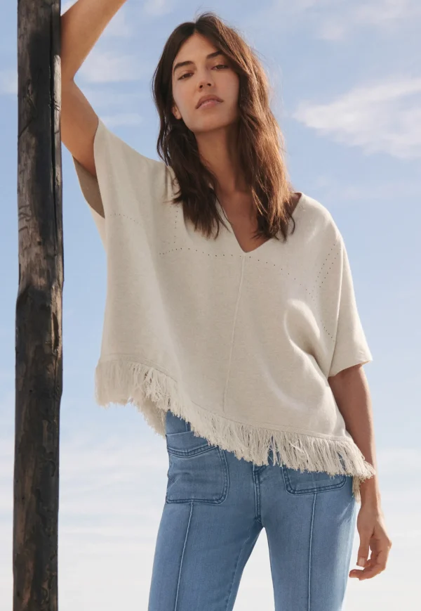 Women Wrap London Knitwear*Tassel Poncho
