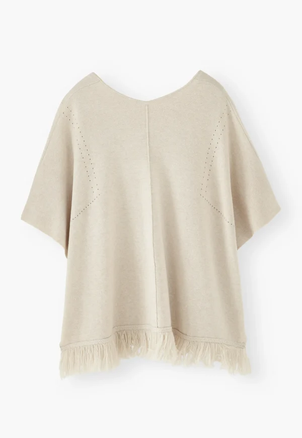 Women Wrap London Knitwear*Tassel Poncho