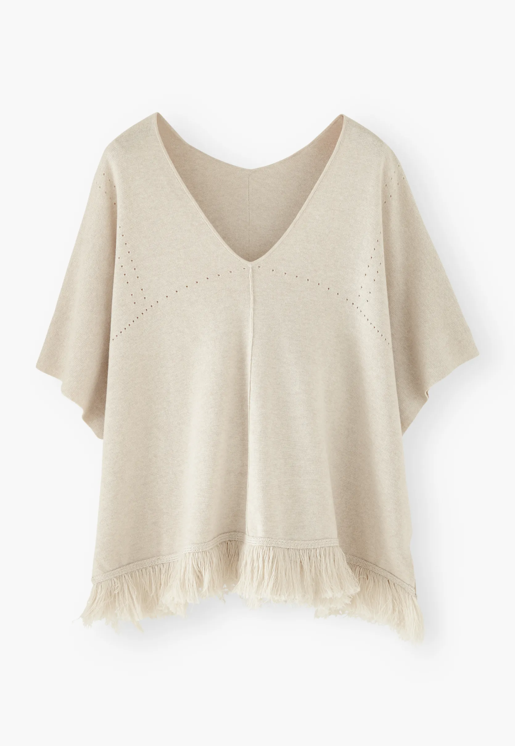 tassel_poncho_3-1.webp Women Wrap London Knitwear*Tassel Poncho