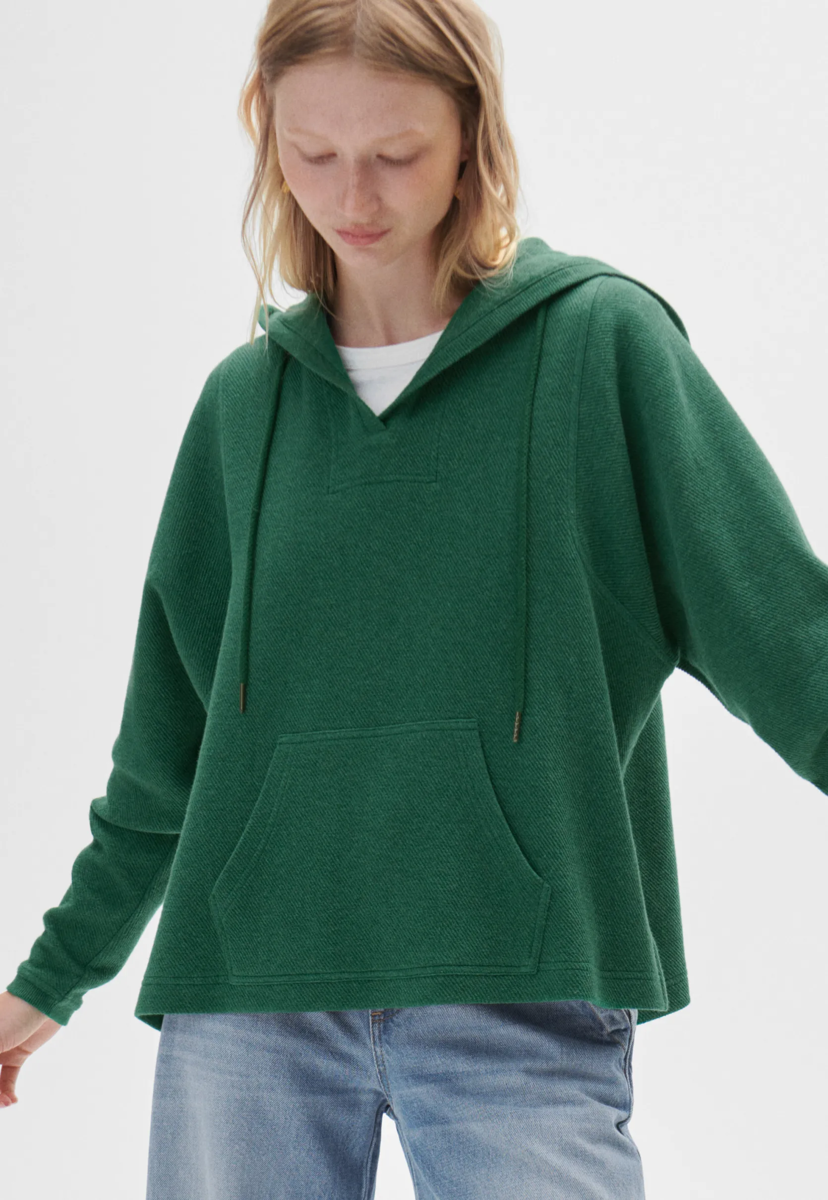 vneck_hoodie_0.webp Women Wrap London Jersey Tops*V-Neck Hoodie