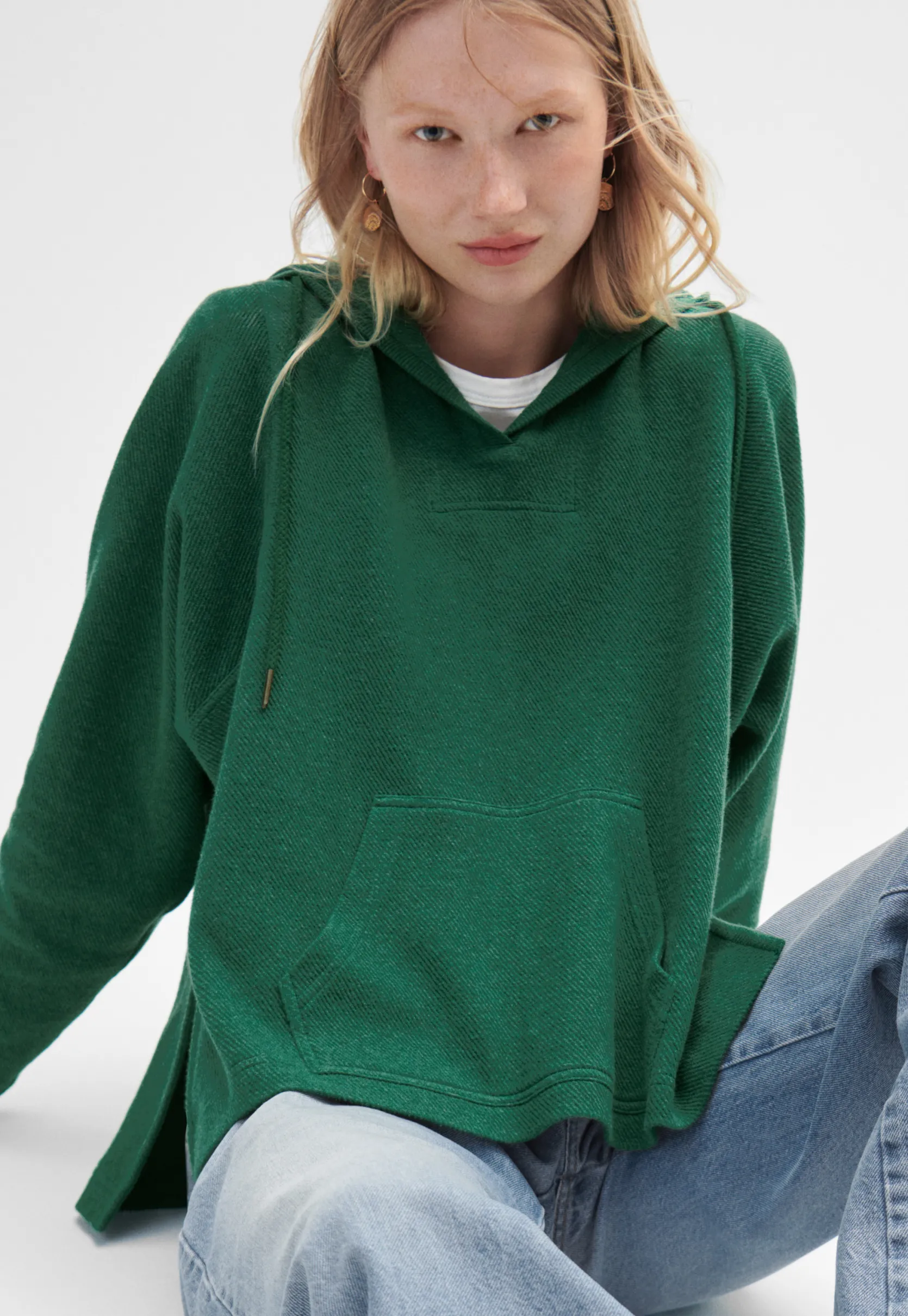 vneck_hoodie_2.webp Women Wrap London Jersey Tops*V-Neck Hoodie