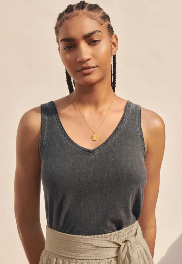 Women Wrap London Jersey Tops*V-Neck Jersey Vest