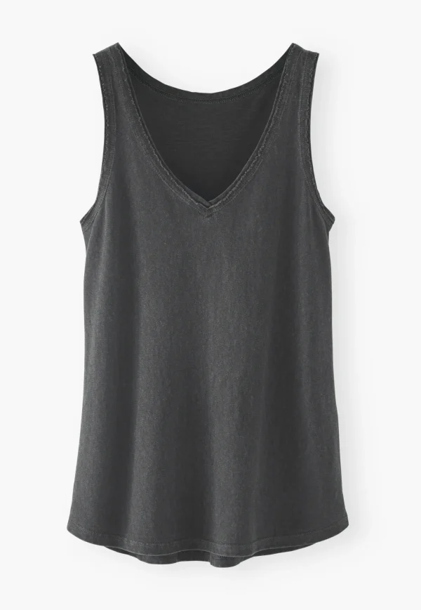 Women Wrap London Jersey Tops*V-Neck Jersey Vest