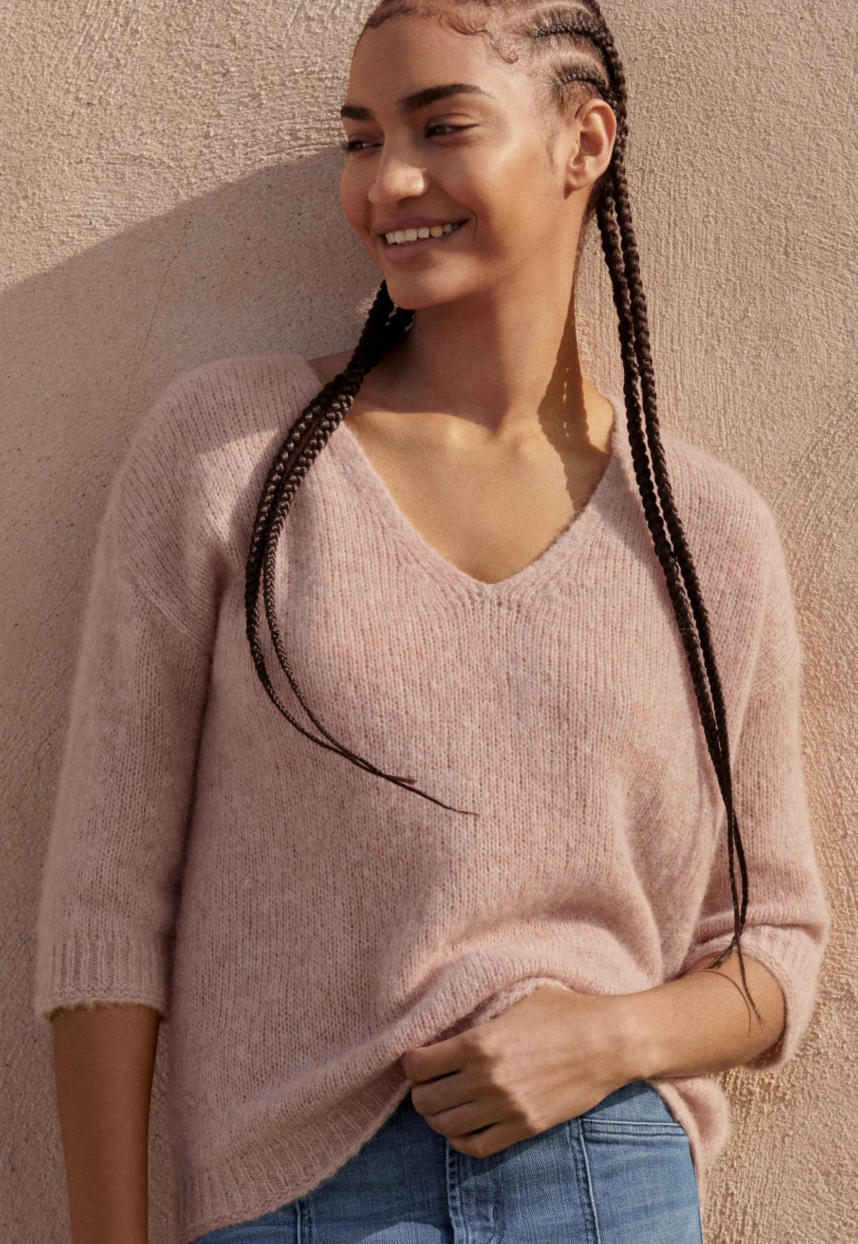vneck_sweater_0-1.webp Women Wrap London Knitwear*V-Neck Sweater