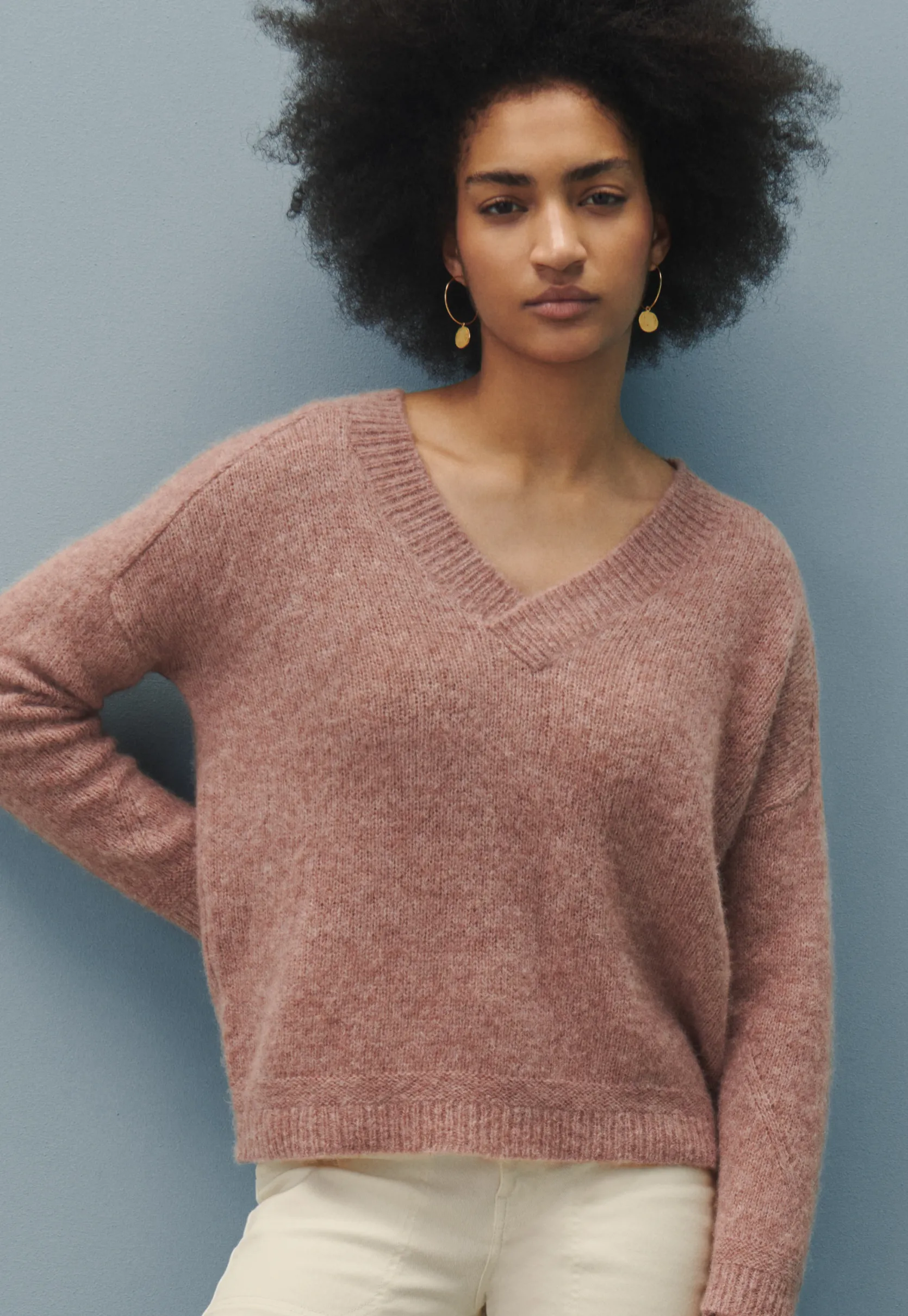 vneck_sweater_0-2.webp Women Wrap London Knitwear*V-Neck Sweater