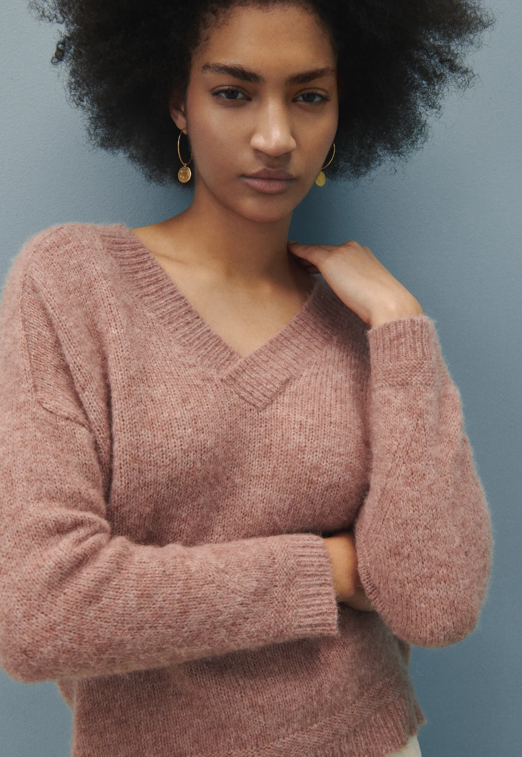 vneck_sweater_4-2.webp Women Wrap London Knitwear*V-Neck Sweater