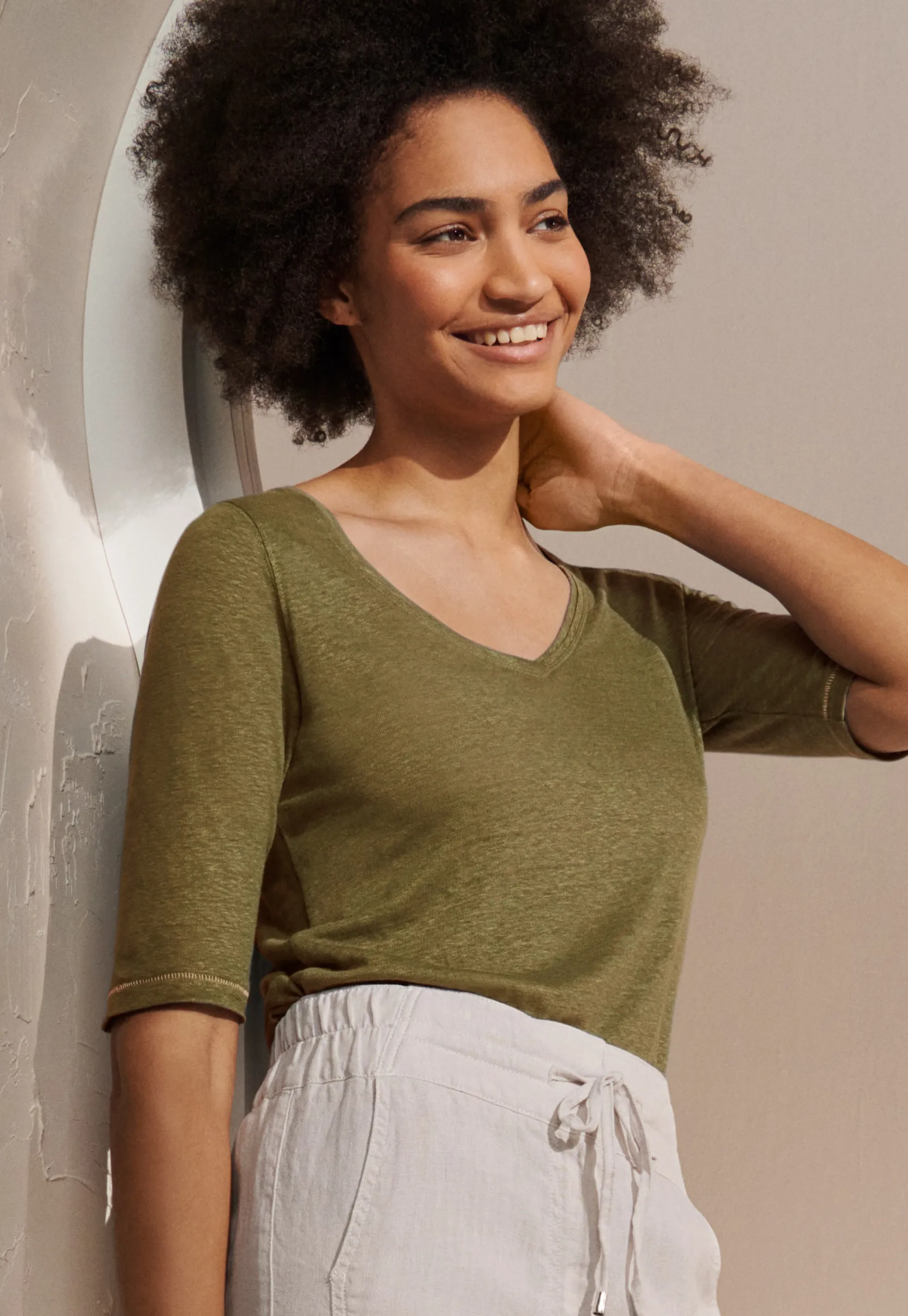 vneck_tshirt_0-2.webp Women Wrap London Jersey Tops*V-Neck T-Shirt