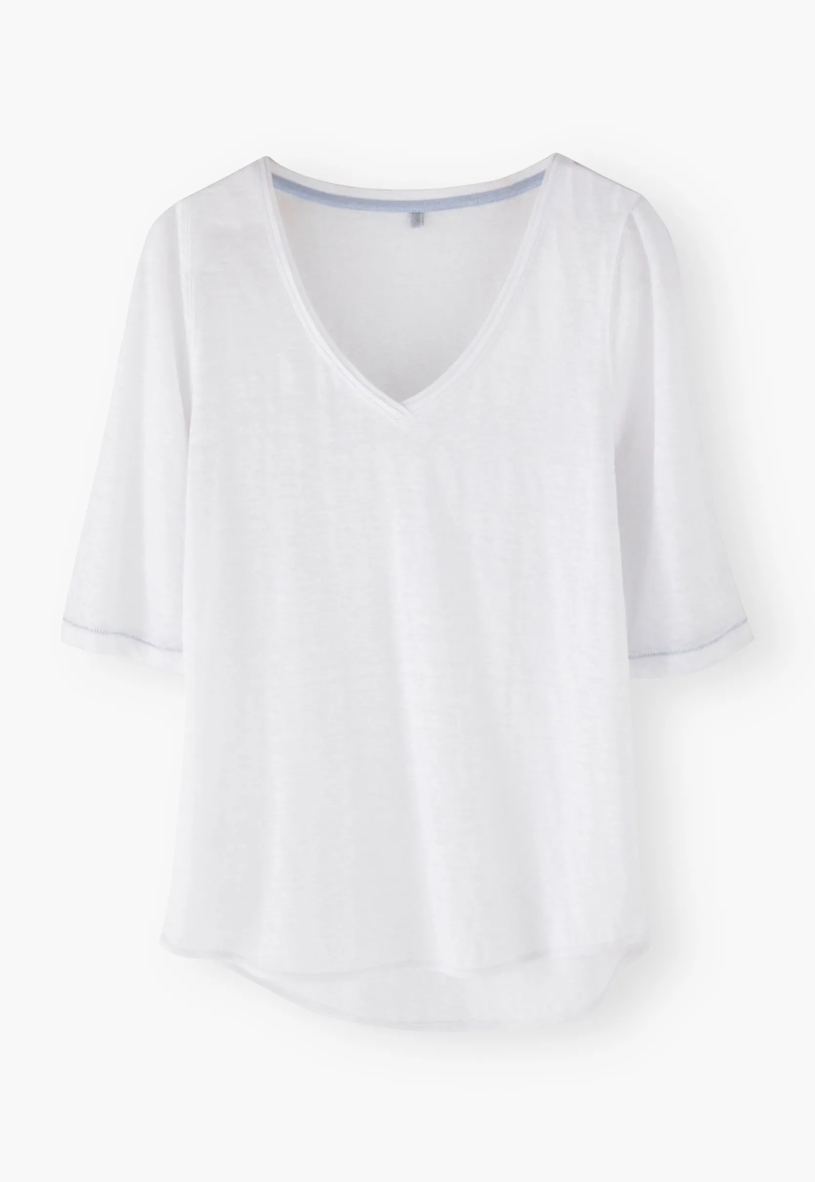 vneck_tshirt_1-3.webp Women Wrap London Jersey Tops*V-Neck T-Shirt