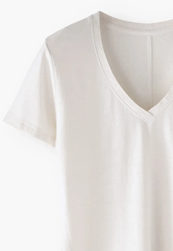 Women Wrap London Jersey Tops*V-Neck T-Shirt