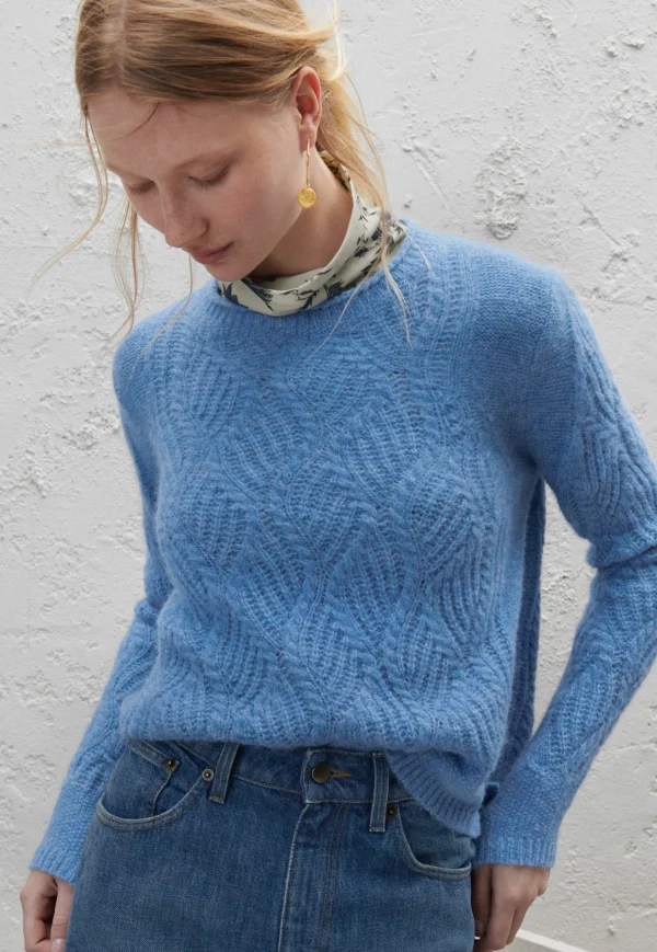 Women Wrap London Knitwear*Wave-Stitch Sweater