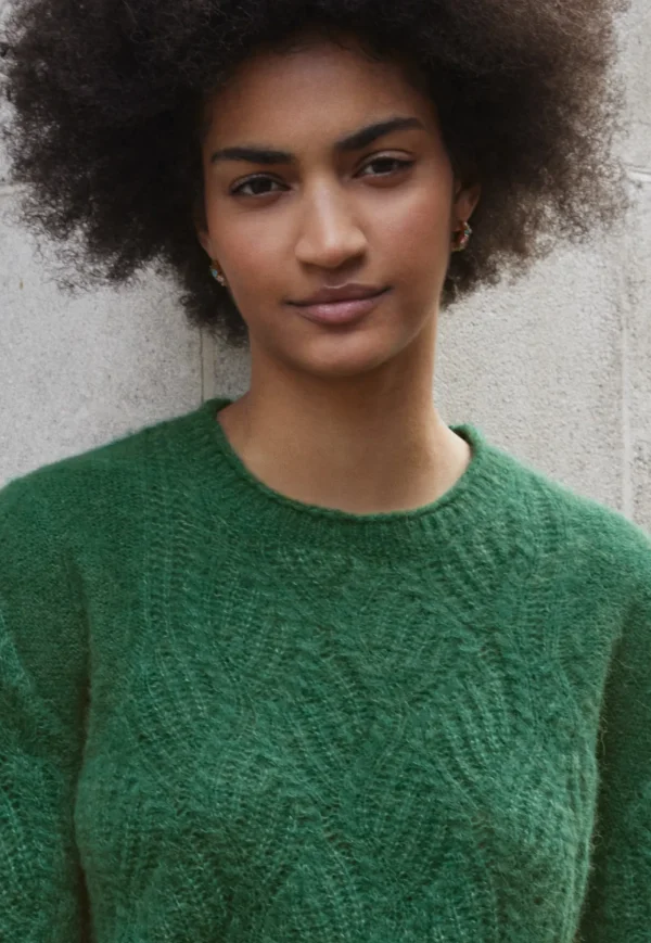 Women Wrap London Knitwear*Wave-Stitch Sweater