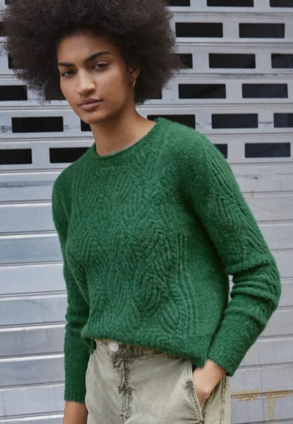 Women Wrap London Knitwear*Wave-Stitch Sweater