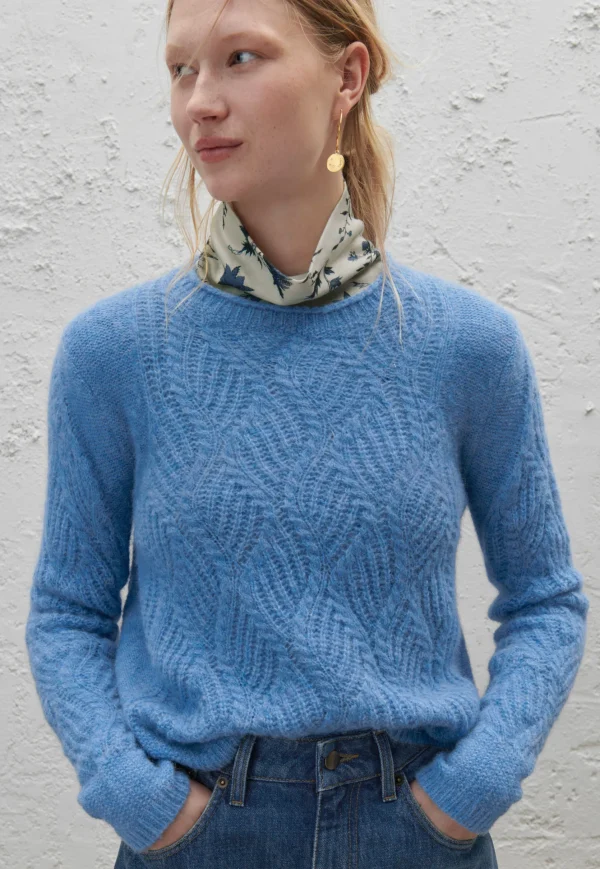 Women Wrap London Knitwear*Wave-Stitch Sweater