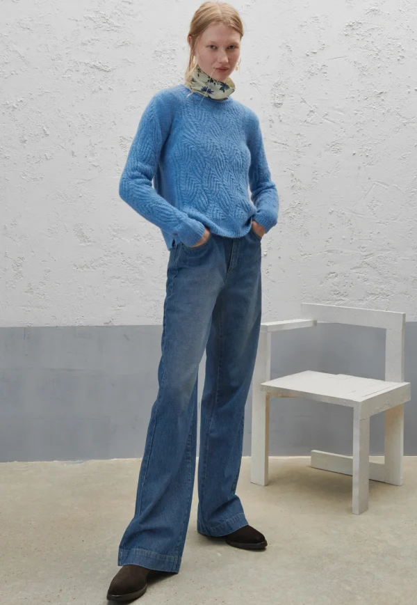 Women Wrap London Knitwear*Wave-Stitch Sweater