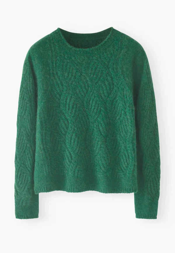 Women Wrap London Knitwear*Wave-Stitch Sweater