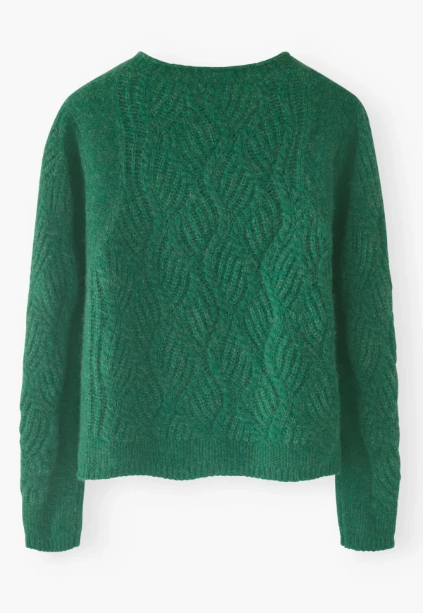 Women Wrap London Knitwear*Wave-Stitch Sweater
