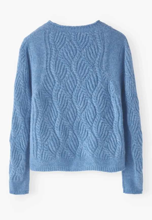 Women Wrap London Knitwear*Wave-Stitch Sweater