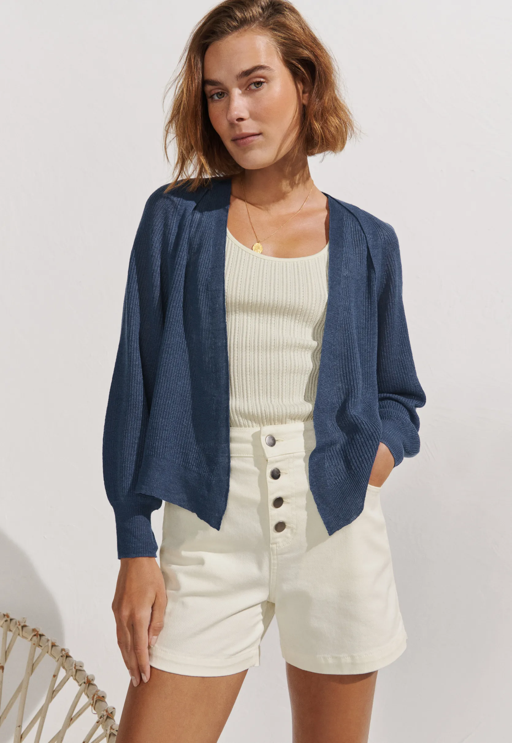 white_denim_shorts_0.webp Women Wrap London Jeans & Trousers*White Denim Shorts
