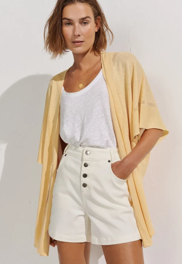 Women Wrap London Jeans & Trousers*White Denim Shorts