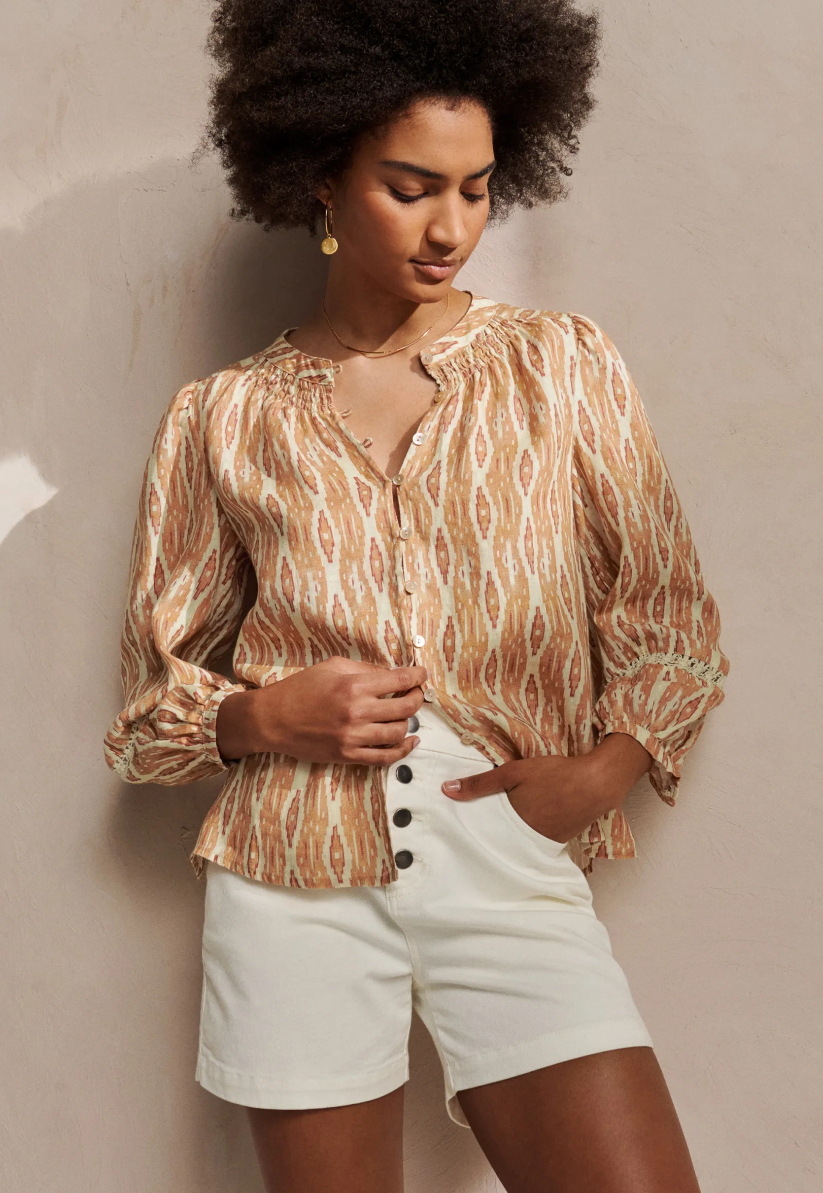 white_denim_shorts_2.webp Women Wrap London Jeans & Trousers*White Denim Shorts