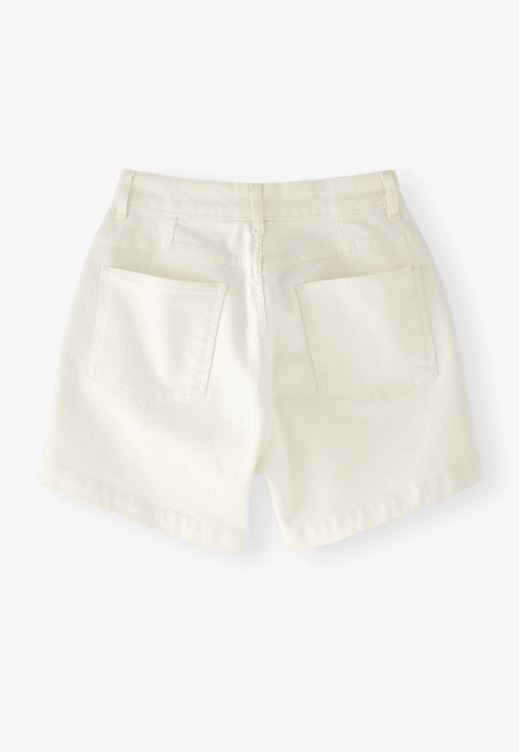 white_denim_shorts_5.webp Women Wrap London Jeans & Trousers*White Denim Shorts