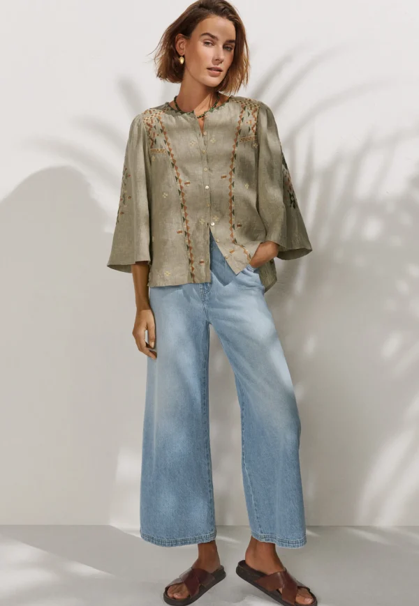 Women Wrap London Jeans & Trousers*Wide-Leg Cropped Jeans