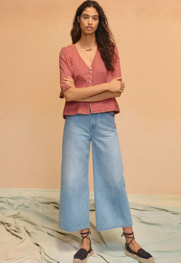 Women Wrap London Jeans & Trousers*Wide-Leg Cropped Jeans