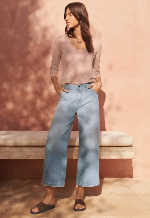 Women Wrap London Jeans & Trousers*Wide-Leg Cropped Jeans