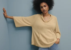Women Wrap London Knitwear*Wide-Sleeve Sweater