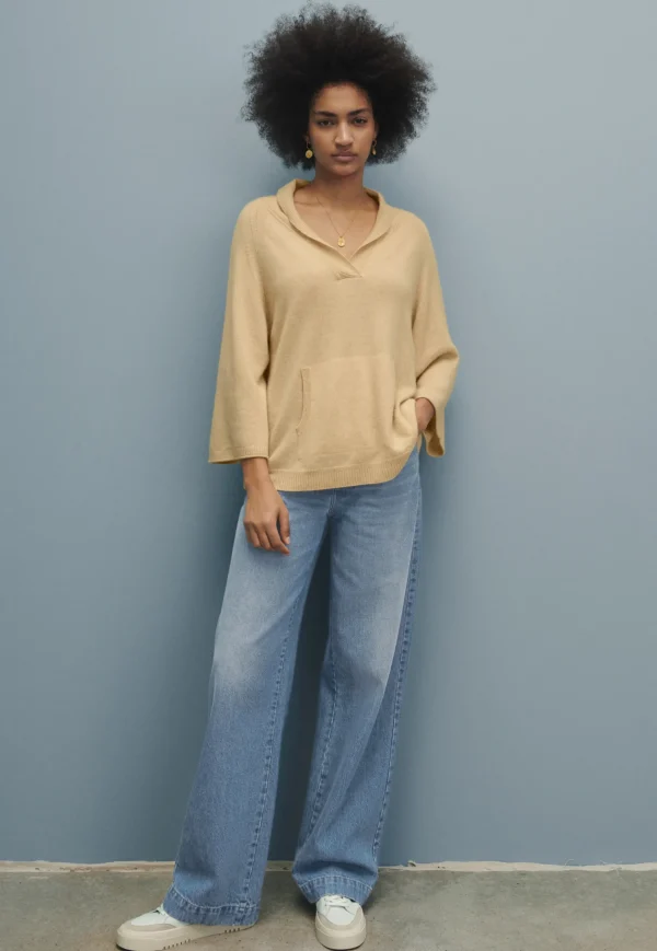 Women Wrap London Knitwear*Wide-Sleeve Sweater